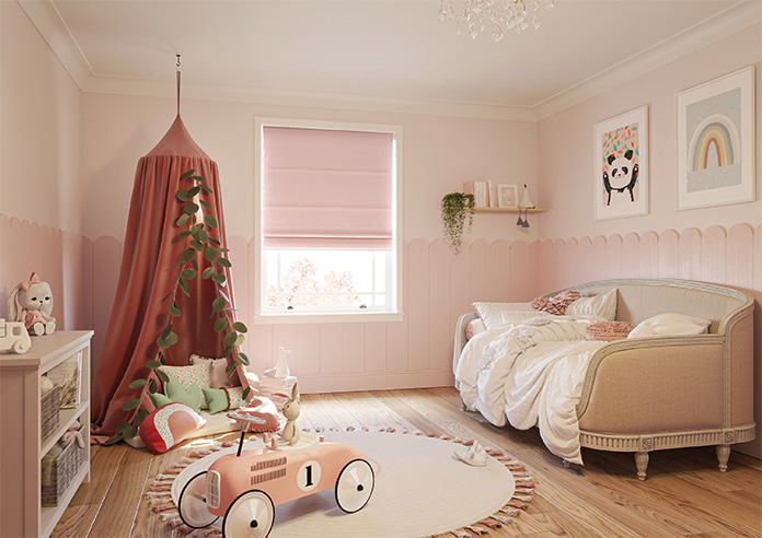 Oslo, Candy Floss - Roman Blind - Image 6